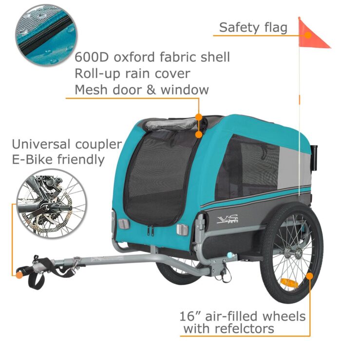 Hundeanhänger Tiggo VS Pets Medium & Buggy - Blau – Bild 7