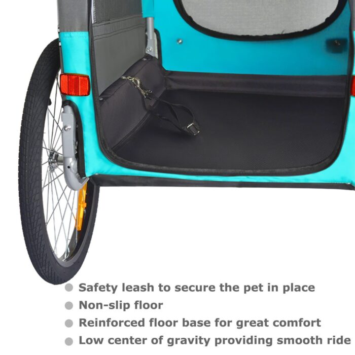 Hundeanhänger Tiggo VS Pets Medium & Buggy - Blau – Bild 5