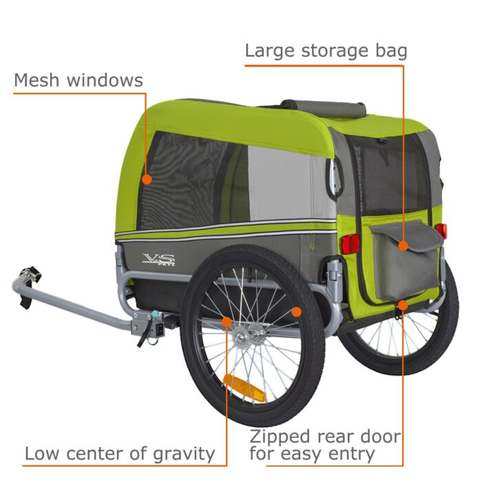 Hundeanhänger Tiggo VS Pets Medium & Buggy - Grün Lemon – Bild 6
