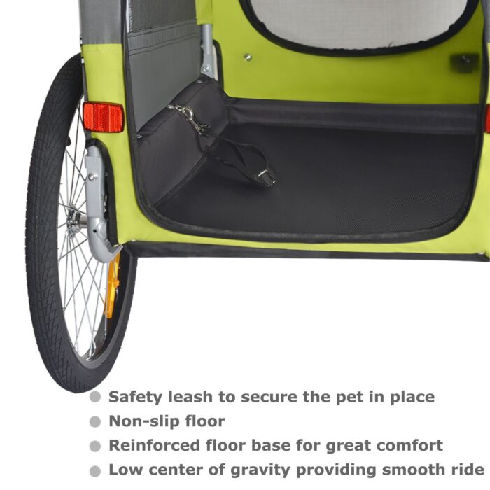 Hundeanhänger Tiggo VS Pets Medium & Buggy - Grün Lemon – Bild 5