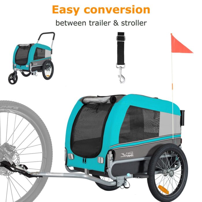 Hundeanhänger Tiggo VS Pets Medium & Buggy - Blau – Bild 3