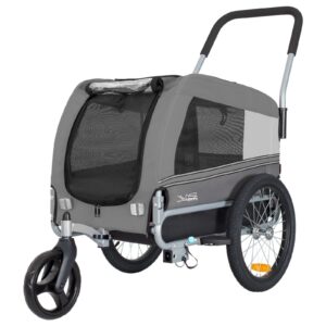 Hundeanhänger Tiggo VS Pets Medium & Buggy - Grau