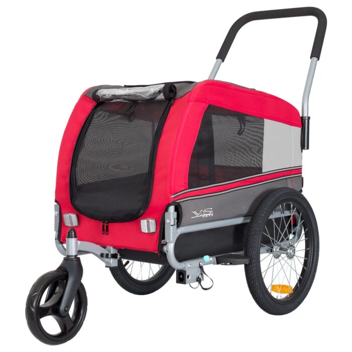 Hundeanhänger Tiggo VS Pets Medium & Buggy - Rot