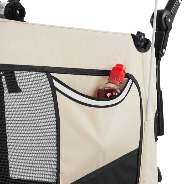 Hundeanhänger TECTAKE 3in1 multifunktional - beige – Bild 9