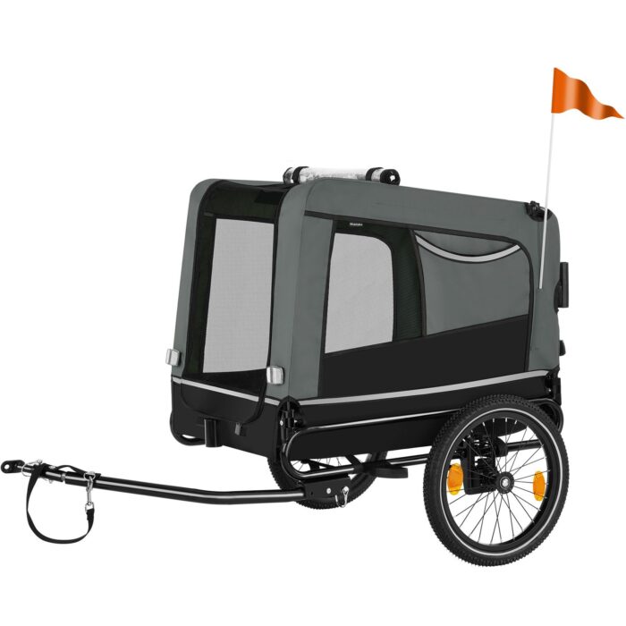 Hundeanhänger TECTAKE 3in1 multifunktional - grau – Bild 10