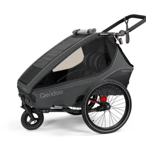 Kinderfahrradanhänger Qeridoo Kidgoo2 - Steel Grey