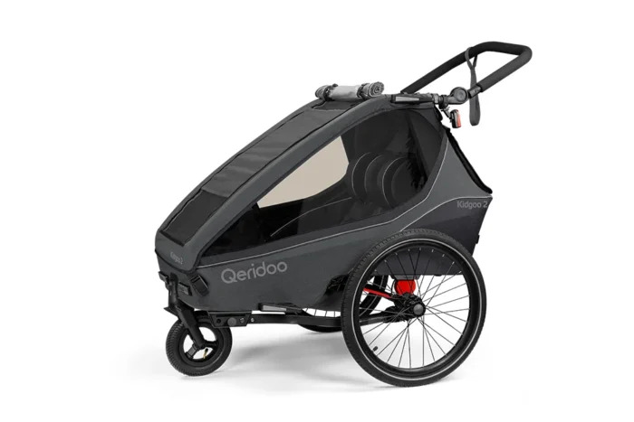 Kinderfahrradanhänger Qeridoo Kidgoo2 - Steel Grey