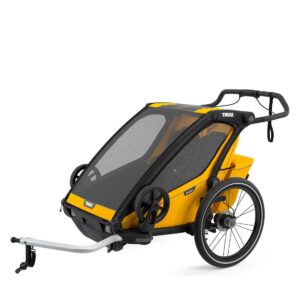 Kinderanhänger Thule Chariot Sport - 2 Kinder - yellow