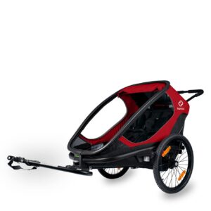 Kinderanhänger Hamax Outback - 2 Kinder - rot schwarz