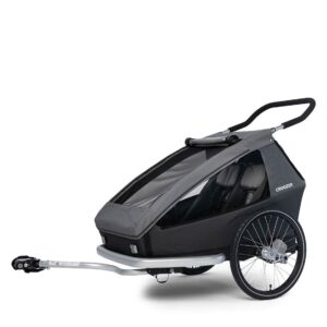 Kinderanhänger Croozer Kid Keeke 2 - 2 Kinder - mountain grey