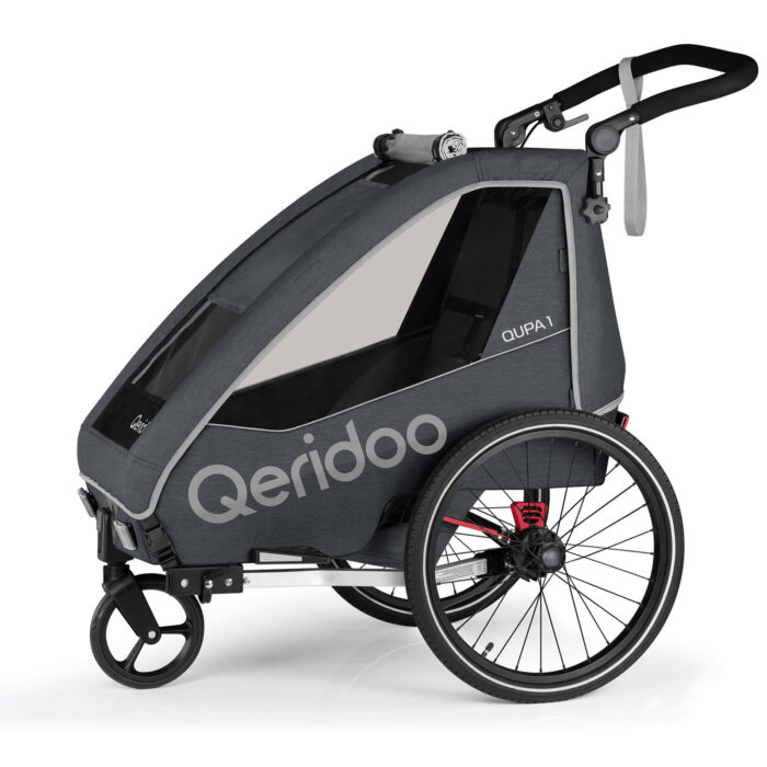 Kinderfahrradanhänger Qeridoo Qupa1 – Grey