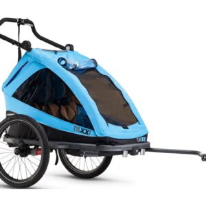 Kinderanhänger TAXXI ELITE for two - Blau | cyan