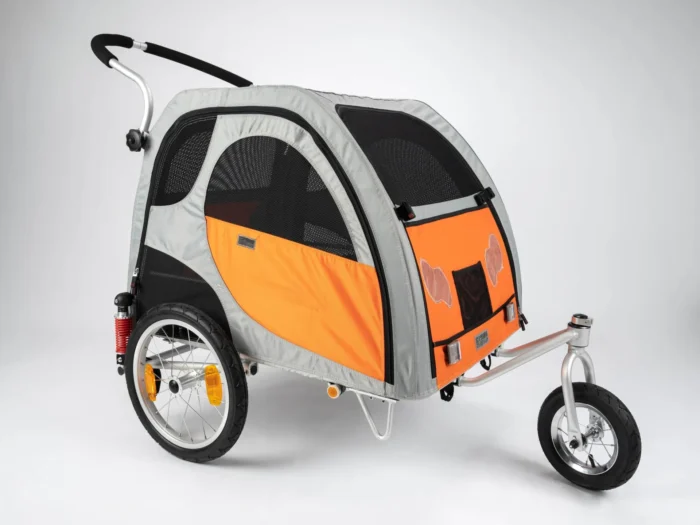 Aluminiumhänger Comfort Wagon L mit Federung + Stroller Kit Bundle – Bild 2