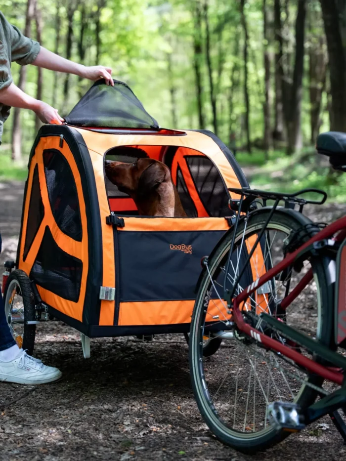 Gefederter Fahrradanhänger für große Hunde - TrendPet DogBus L – Bild 6