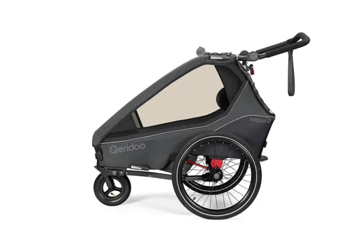 Kinderfahrradanhänger Qeridoo Kidgoo2 - Steel Grey – Bild 7