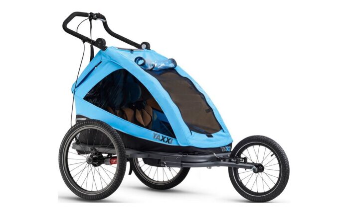Kinderanhänger TAXXI ELITE for two - Blau | cyan – Bild 3