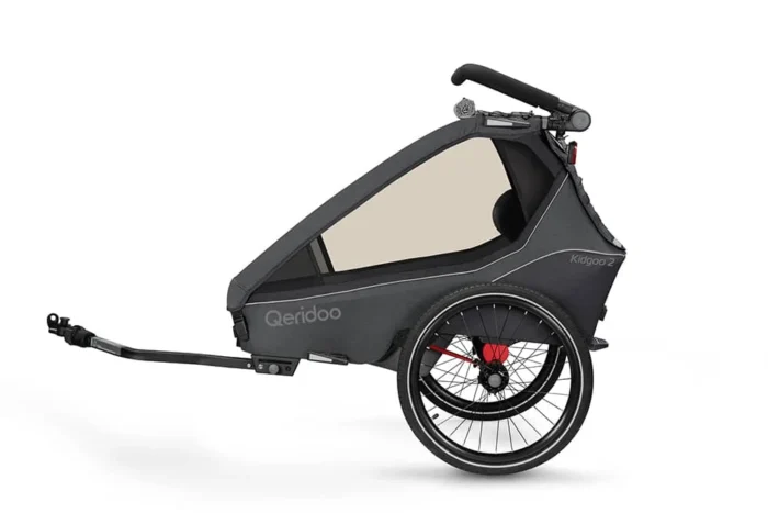 Kinderfahrradanhänger Qeridoo Kidgoo2 - Steel Grey – Bild 6
