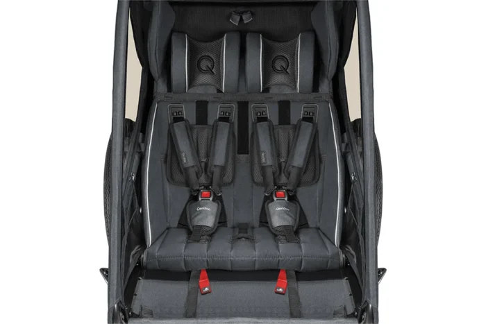 Kinderfahrradanhänger Qeridoo Kidgoo2 - Steel Grey – Bild 5