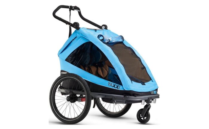 Kinderanhänger TAXXI ELITE for two - Blau | cyan – Bild 2